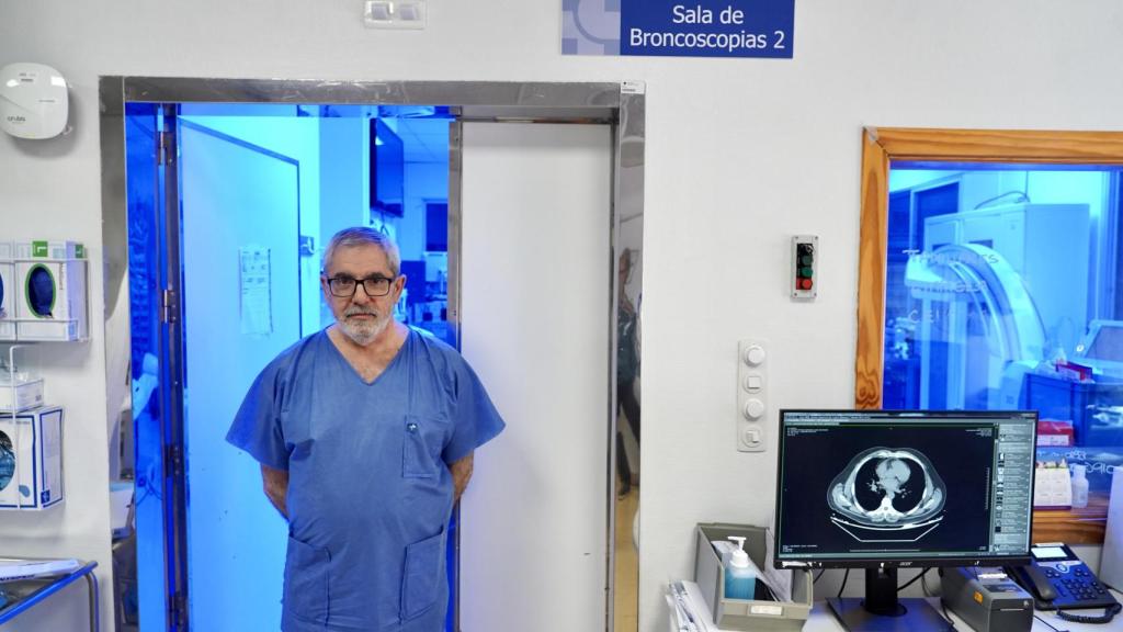 Carlos Disdier Vicente, Jefe del Servicio de Neumología del Clínico de Valladolid, y presidente de la Asociación Española de Endoscopia Respiratoria y Neumología Intervencionista (AEER)