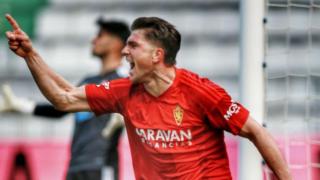 Celebración de Raúl Guti.