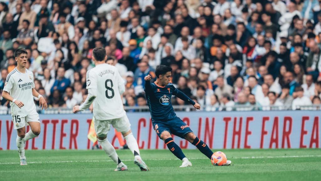 El RC Celta se queda a un paso del empate con el Real Madrid en el Bernabéu