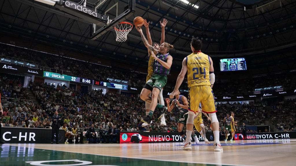 Osetkowski durante el Unicaja vs. Moraban Andorra.