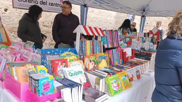 Imagen de la primera edición de la Feria del Libro en Portillo (Valladolid), celebrada en 2024.