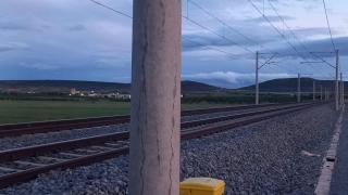 Línea ferroviaria en el tramo entre Yeles y La Sagra (Toledo). Foto: Gobierno de España.