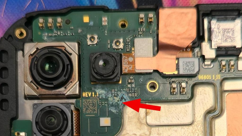 Daño por sulfato en una placa