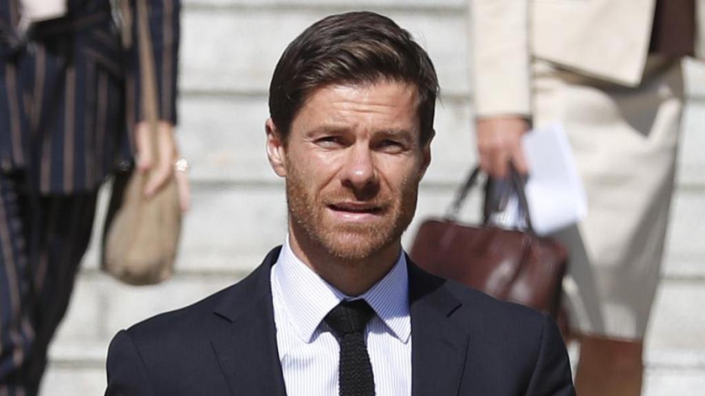 Xabi Alonso, llegando a los juzgados de Madrid en 2019.