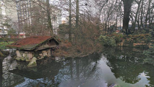 Lago del parque de Castrelos, en Vigo