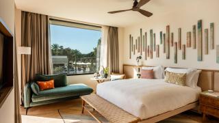 Una de las habitaciones del Kimpton Aysla de Mallorca.