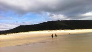Imagen de la playa de Esmelle en Ferrol