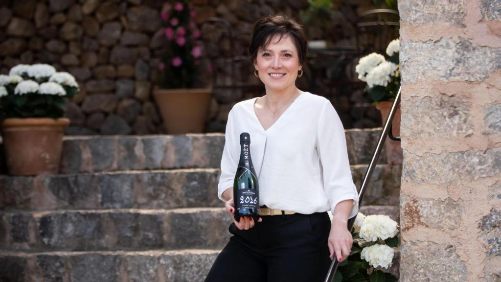Marie-Christine Osselin, enóloga de Moët & Chandon, el pasado 29 de abril en el hotel La Residencia de Mallorca.