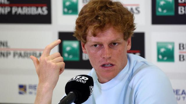 Jannik Sinner, durante la rueda de prensa.