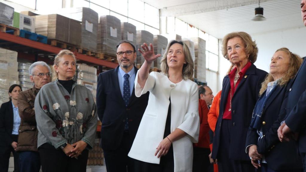 Visita de la Reina Sofía al Banco de Alimentos de Guadalajara.