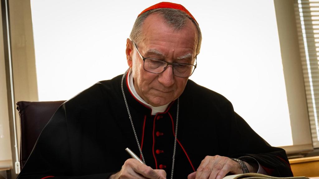 El secretario de Estado del Vaticano, Pietro Parolin, durante una visita a Andorra en septiembre de 2023.