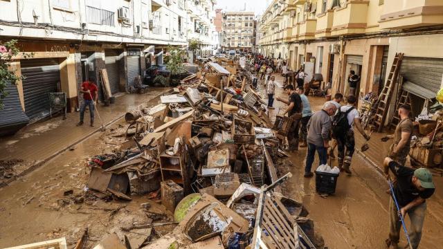 Imagen de las calles de Paiporta tras la dana. Rober Solsona / Europa Press