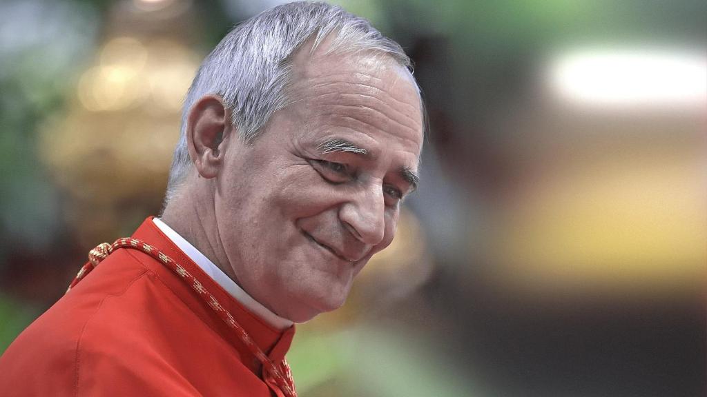 Matteo Zuppi durante la ceremonia en la que el Papa Francisco lo ordenó cardenal, en octubre de 2019.