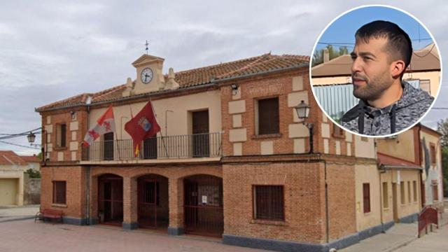 El Ayuntamiento de Nieva junto una imagen de Jonatan Rubio