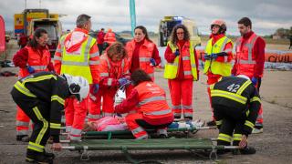 Simulacro de accidente aéreo 'VEGA25' en Salamanca