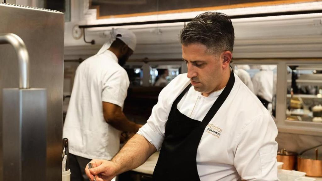 Filipe Carvalho a los fogones.