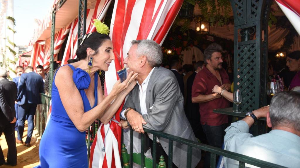 Paz Padilla en la caseta de 'El Turronero'.