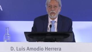 El presidente de OHLA, Luis Amodio, en la junta extraordinaria de accionistas