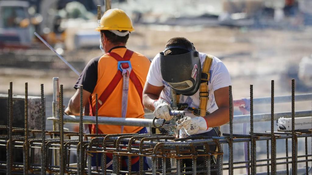 Trabajadores de la construcción.