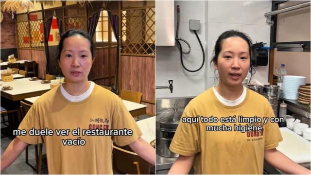 Lisa, encargada de un restaurante chino en Usera: Que no nos culpen a nosotros de los errores de otros