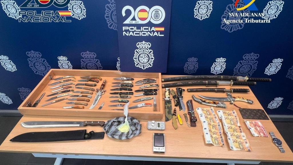 Objetos intervenidos en la operación.