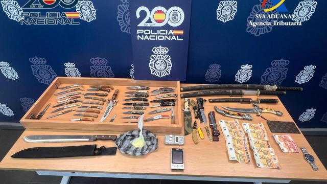 Objetos intervenidos en la operación.