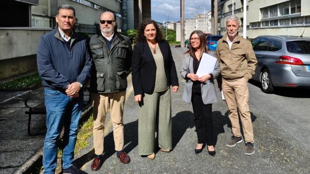 La delegada de la Xunta en A Coruña, Belén do Campo, hoy en el Barrio de las Flores.