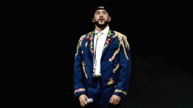 Fotografía de archivo fechada el 07 de junio de 2024 del cantante Bad Bunny durante su concierto de cierre de la gira Most Wanted Tour en el coliseo de Puerto Rico, en San Juan (Puerto Rico). Foto: EFE/Enid M. Salgado Mercado /ARCHIVO