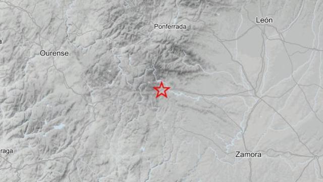 Imagen del mapa donde se produjo en terremoto