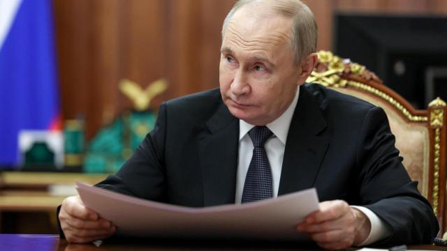 El presidente ruso, Vladimir Putin, en una imagen tomada este lunes en el Kremlin.