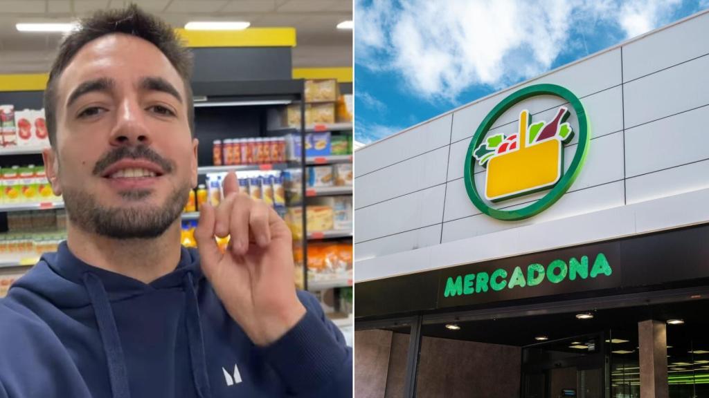El experto en nutrición Mario Ortiz y un supermercado Mercadona.