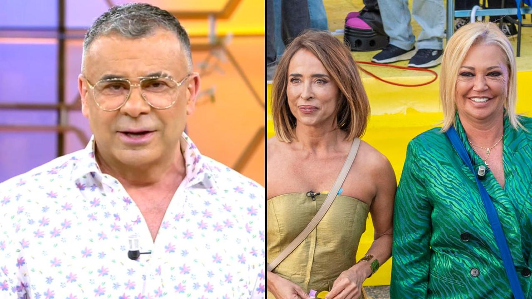 Jorge Javier Vázquez, María Patiño y Belén Esteban, en un fotomontaje de BLUPER.