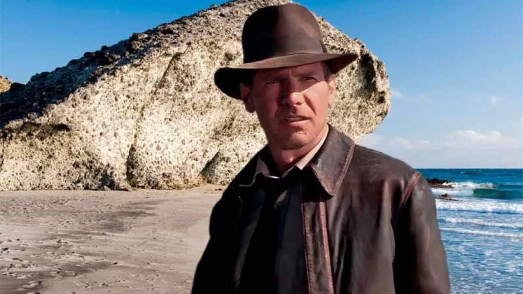 La bonita playa de Almería en la que se grabó Indiana Jones y la última cruzada (1989).