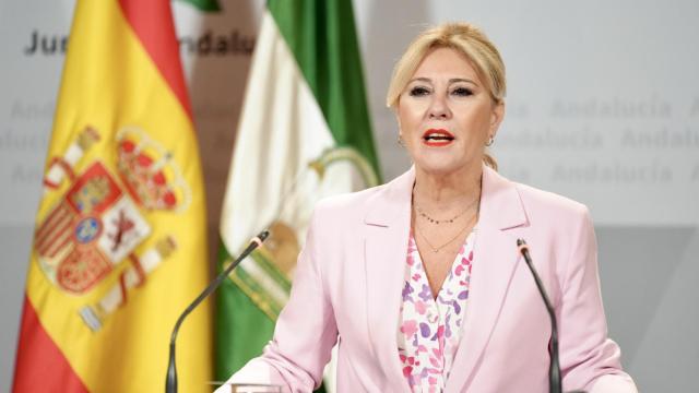 Carolina España, este martes en el palacio de San Telmo de Sevilla.