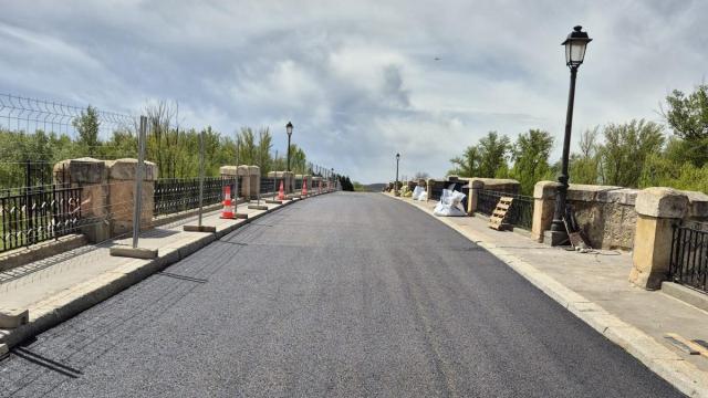 Imagen del puente de San Esteban de Gormaz tras ser rehabilitado