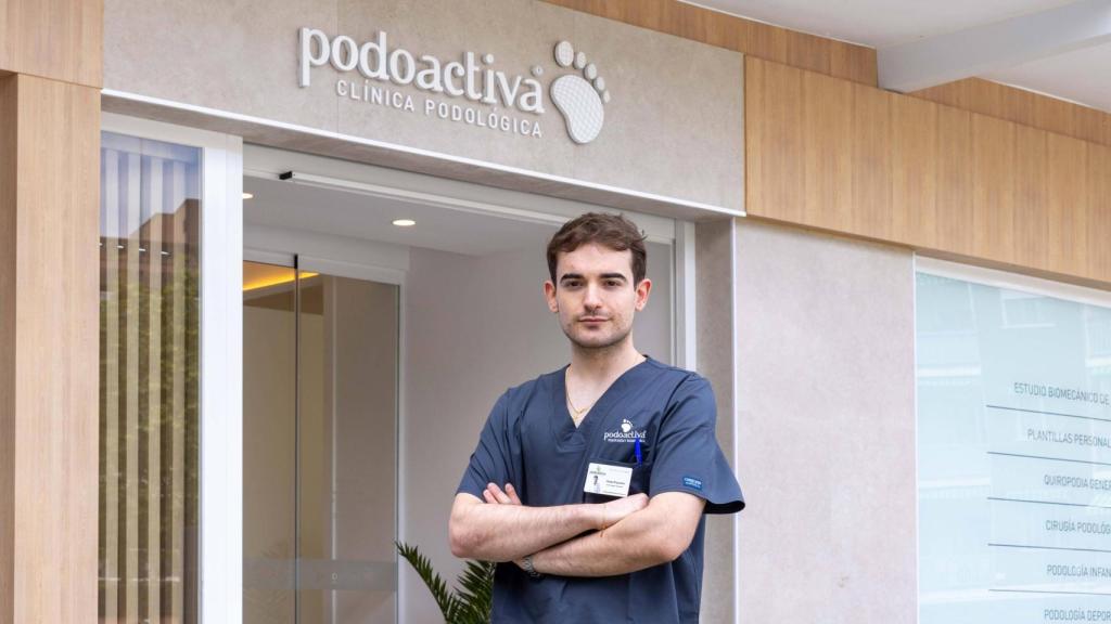 El podólogo Diego Riquelme.