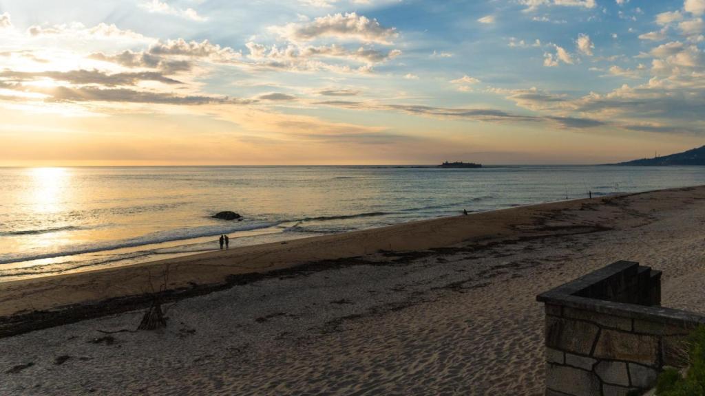 Atardecer en la praia de Moledo