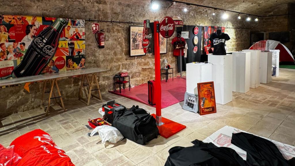 Parte de la exposición de Coca-Cola.