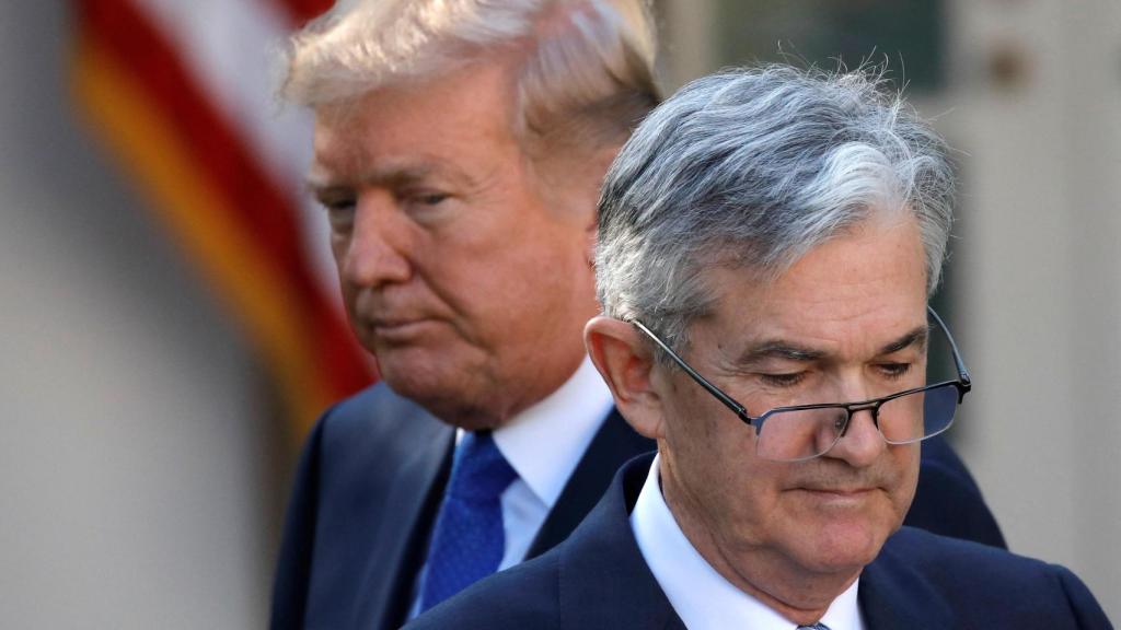 El presidente de EEUU, Donald Trump, y el presidente de la Fed, Jerome Powell, en una imagen de 2017.