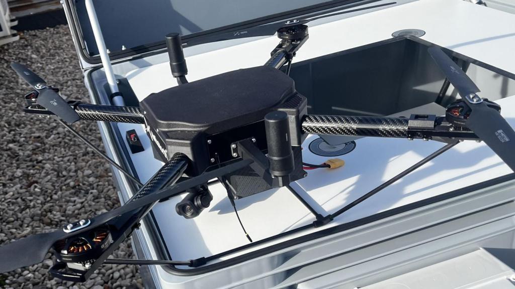 Dron tradicional (de rotores) utilizado por Ineco en una iniciativa con Adif