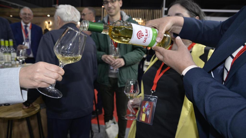 Uno de los vinos producido por los estudiantes del Grado de Enología de la UCLM.