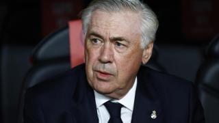 Ancelotti en el banquillo del Real Madrid en la final de la Copa del Rey.