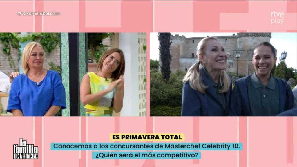 Rosa Benito en 'La familia de la tele'.