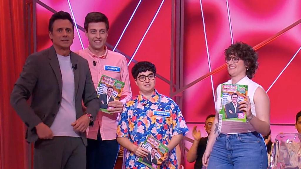 Los matemáticos, tras quedar eliminados de 'Reacción en cadena'.