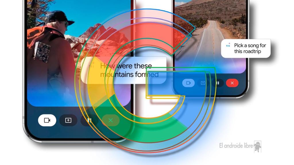 Fotomontaje inspirado en Gemini Live