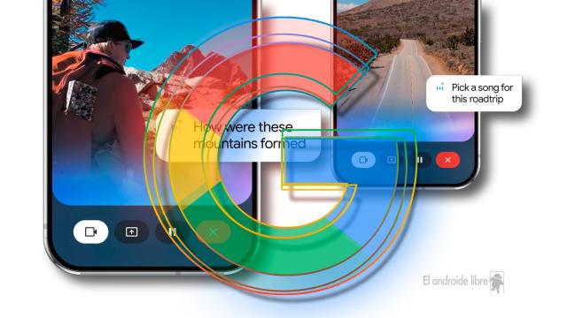 Fotomontaje inspirado en Gemini Live