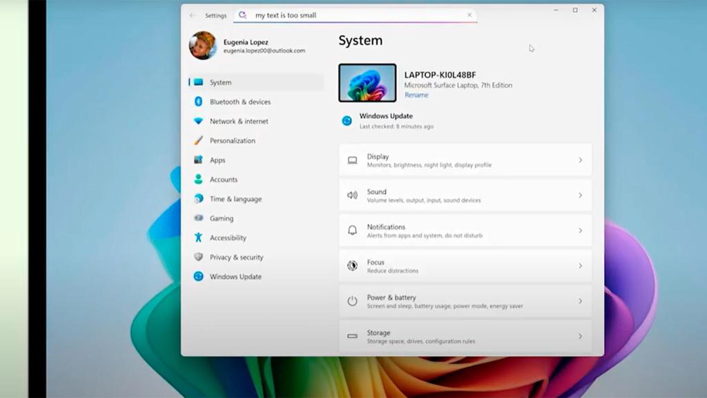 El lenguaje natural en los ajustes de Windows 11