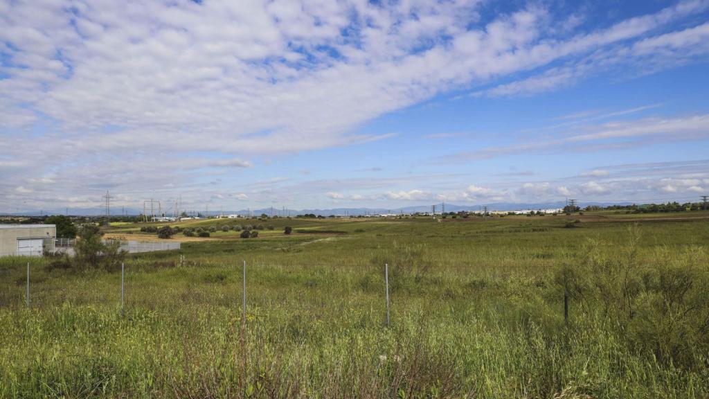 Las parcelas donde se construirá el eje industrial y logístico Madrid Puerta Oeste en Móstoles.