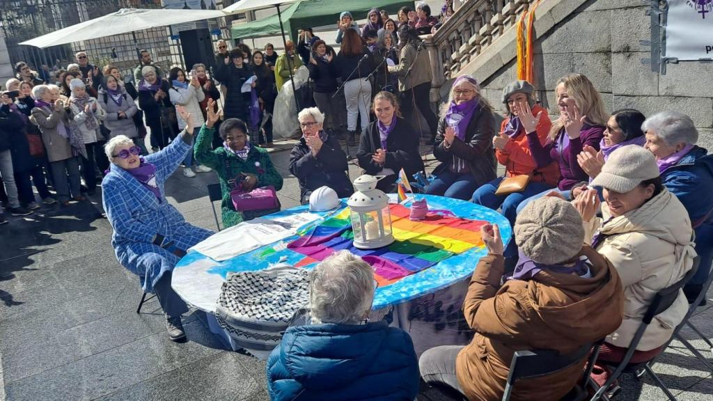 La Revuelta de Mujeres en la Iglesia en uno de sus actos.