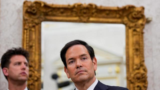 El secretario de Estado de EEUU, Marco Rubio, este martes en la Casa Blanca.